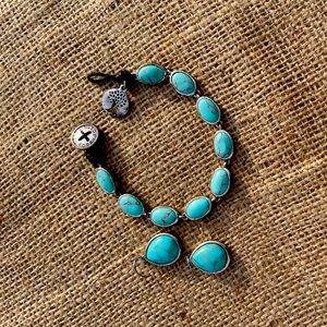 Fossil bracelet and earring set